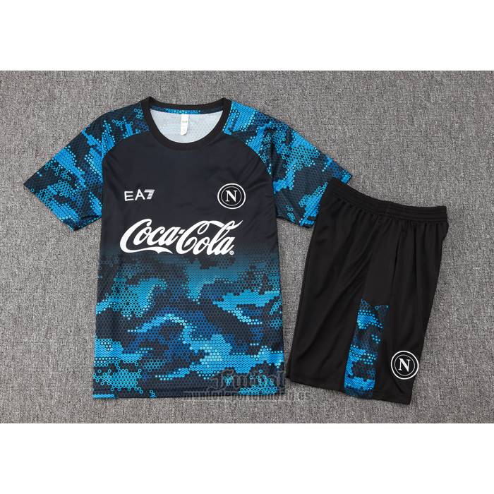 Chandal del Napoli Manga Corta 2024-2025 Azul - Pantalon Corto